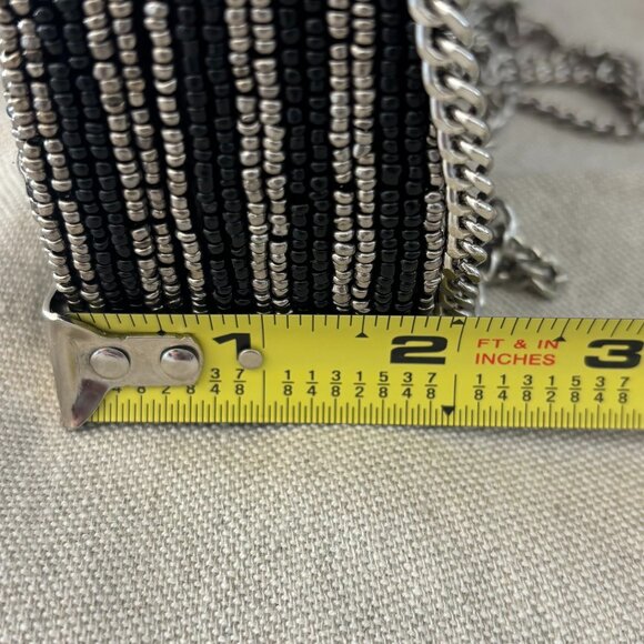 Made in India Travel Beaded Crossbody Bag - Black and Silver - Viral Bag - Picture 13 of 14